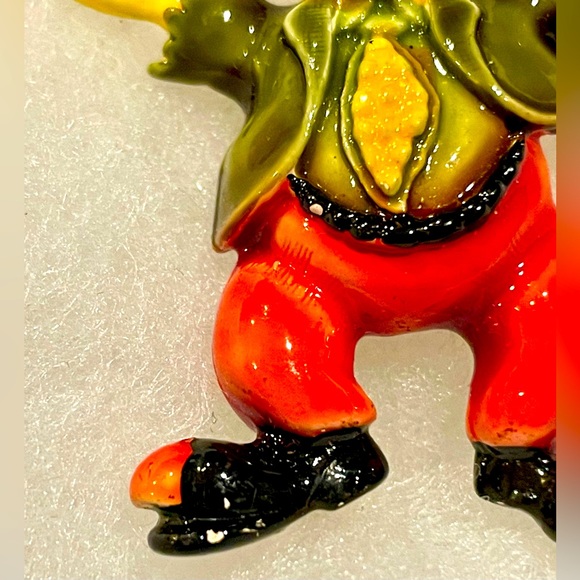 Vintage hobo clown brooch or pin signed HAR HARGO 1950’s - Picture 3 of 8